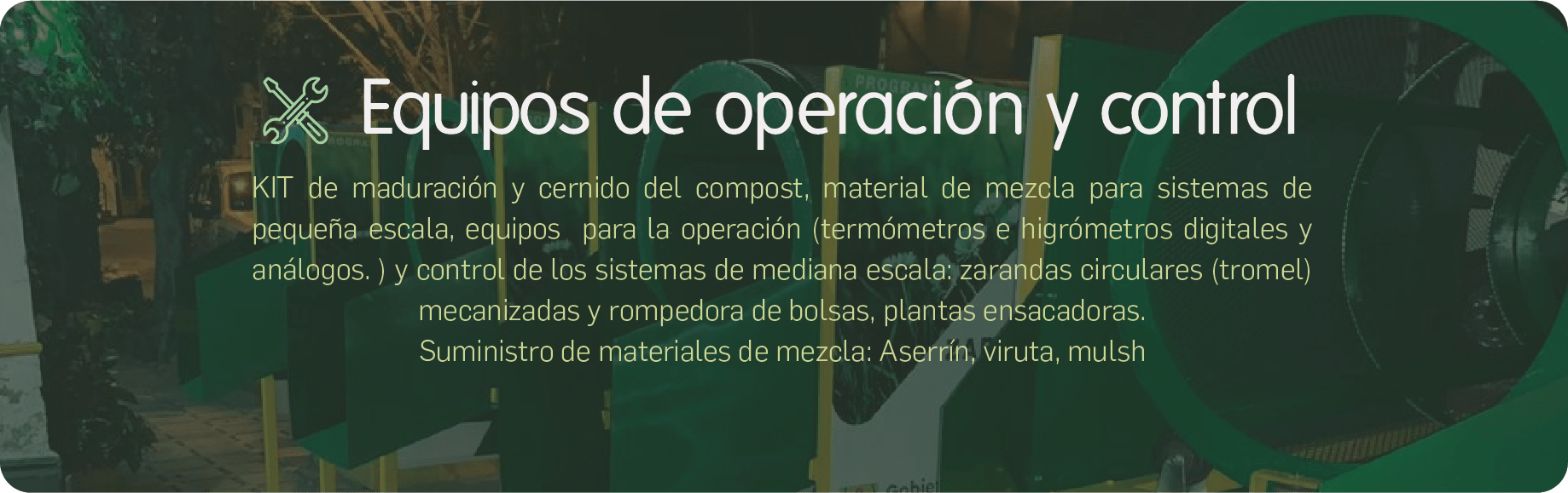 EQUIPOS DE OPERACIÓN Y CONTROL